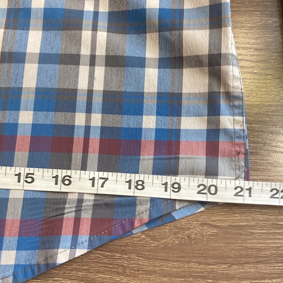 Pre Owned Wrangler ATG Mens Regular Fit Plaid Button Up Shirt Size Medium - Picture 7 of 9